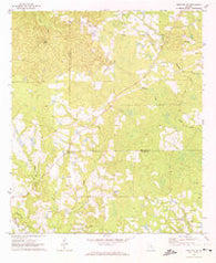 Broxton NE Georgia Historical topographic map, 1:24000 scale, 7.5 X 7.5 Minute, Year 1971