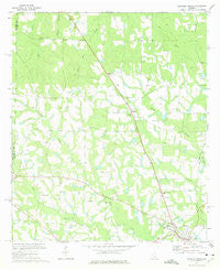 Broxton North Georgia Historical topographic map, 1:24000 scale, 7.5 X 7.5 Minute, Year 1972