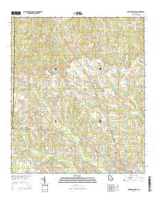 Broxton North Georgia Current topographic map, 1:24000 scale, 7.5 X 7.5 Minute, Year 2014