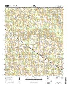 Broxton South Georgia Current topographic map, 1:24000 scale, 7.5 X 7.5 Minute, Year 2014