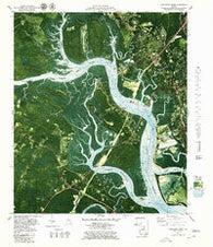 Brunswick West Georgia Historical topographic map, 1:24000 scale, 7.5 X 7.5 Minute, Year 1979