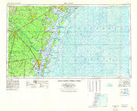 Brunswick Georgia Historical topographic map, 1:250000 scale, 1 X 2 Degree, Year 1956