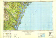 Brunswick Georgia Historical topographic map, 1:250000 scale, 1 X 2 Degree, Year 1946