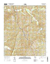 Buchanan Georgia Current topographic map, 1:24000 scale, 7.5 X 7.5 Minute, Year 2014
