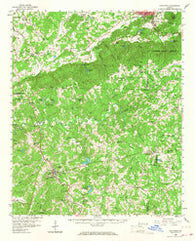 Buchanan Georgia Historical topographic map, 1:62500 scale, 15 X 15 Minute, Year 1958