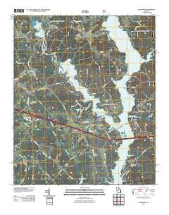 Buckhead Georgia Historical topographic map, 1:24000 scale, 7.5 X 7.5 Minute, Year 2011