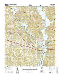 Buckhead Georgia Current topographic map, 1:24000 scale, 7.5 X 7.5 Minute, Year 2014