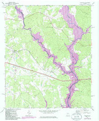 Buckhead Georgia Historical topographic map, 1:24000 scale, 7.5 X 7.5 Minute, Year 1972