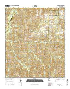 Buena Vista NW Georgia Current topographic map, 1:24000 scale, 7.5 X 7.5 Minute, Year 2014