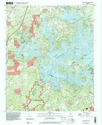 Buford Dam Georgia Historical topographic map, 1:24000 scale, 7.5 X 7.5 Minute, Year 1993