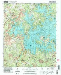 Buford Dam Georgia Historical topographic map, 1:24000 scale, 7.5 X 7.5 Minute, Year 1999