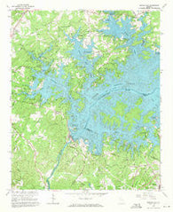 Buford Dam Georgia Historical topographic map, 1:24000 scale, 7.5 X 7.5 Minute, Year 1964