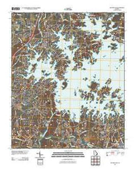 Buford Dam Georgia Historical topographic map, 1:24000 scale, 7.5 X 7.5 Minute, Year 2011