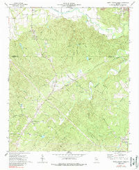 Burnt Hockory Ridge Georgia Historical topographic map, 1:24000 scale, 7.5 X 7.5 Minute, Year 1972