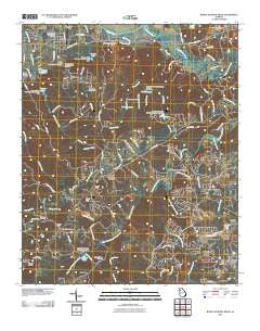 Burnt Hickory Ridge Georgia Historical topographic map, 1:24000 scale, 7.5 X 7.5 Minute, Year 2011