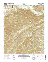 Burnt Hickory Ridge Georgia Current topographic map, 1:24000 scale, 7.5 X 7.5 Minute, Year 2014