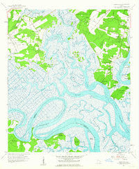 Burroughs Georgia Historical topographic map, 1:24000 scale, 7.5 X 7.5 Minute, Year 1957