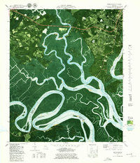 Burroughs Georgia Historical topographic map, 1:24000 scale, 7.5 X 7.5 Minute, Year 1979