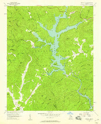 Burton Lake Georgia Historical topographic map, 1:24000 scale, 7.5 X 7.5 Minute, Year 1957