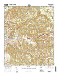 Butler East Georgia Current topographic map, 1:24000 scale, 7.5 X 7.5 Minute, Year 2014