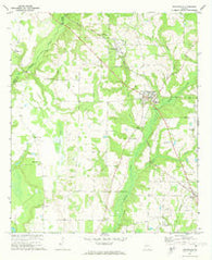Byromville Georgia Historical topographic map, 1:24000 scale, 7.5 X 7.5 Minute, Year 1972