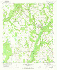 Byromville Georgia Historical topographic map, 1:24000 scale, 7.5 X 7.5 Minute, Year 1972