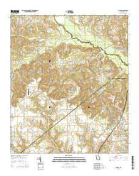 Byron Georgia Current topographic map, 1:24000 scale, 7.5 X 7.5 Minute, Year 2014