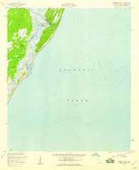 Cabretta Inlet Georgia Historical topographic map, 1:24000 scale, 7.5 X 7.5 Minute, Year 1954