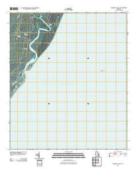Cabretta Inlet Georgia Historical topographic map, 1:24000 scale, 7.5 X 7.5 Minute, Year 2011