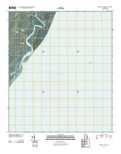 Cabretta Inlet Georgia Historical topographic map, 1:24000 scale, 7.5 X 7.5 Minute, Year 2011