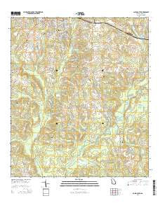 Cairo South Georgia Current topographic map, 1:24000 scale, 7.5 X 7.5 Minute, Year 2014