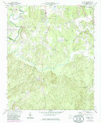 Calhoun NE Georgia Historical topographic map, 1:24000 scale, 7.5 X 7.5 Minute, Year 1972