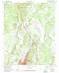 Calhoun North Georgia Historical topographic map, 1:24000 scale, 7.5 X 7.5 Minute, Year 1972