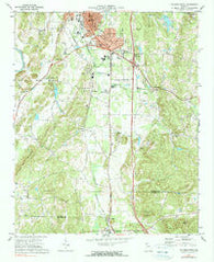 Calhoun South Georgia Historical topographic map, 1:24000 scale, 7.5 X 7.5 Minute, Year 1972