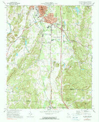 Calhoun South Georgia Historical topographic map, 1:24000 scale, 7.5 X 7.5 Minute, Year 1972