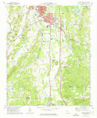 Calhoun South Georgia Historical topographic map, 1:24000 scale, 7.5 X 7.5 Minute, Year 1972