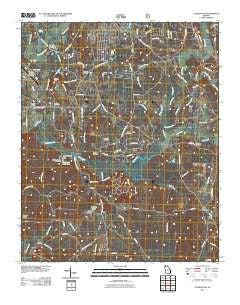 Calhoun NE Georgia Historical topographic map, 1:24000 scale, 7.5 X 7.5 Minute, Year 2011