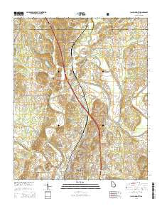 Calhoun North Georgia Current topographic map, 1:24000 scale, 7.5 X 7.5 Minute, Year 2014