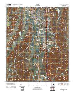 Calhoun South Georgia Historical topographic map, 1:24000 scale, 7.5 X 7.5 Minute, Year 2011