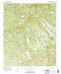 Campbell Mtn Georgia Historical topographic map, 1:24000 scale, 7.5 X 7.5 Minute, Year 1950