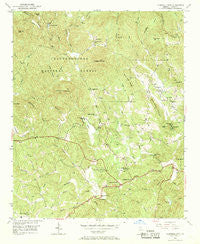 Campbell Mtn Georgia Historical topographic map, 1:24000 scale, 7.5 X 7.5 Minute, Year 1950