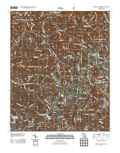 Campbell Mountain Georgia Historical topographic map, 1:24000 scale, 7.5 X 7.5 Minute, Year 2011