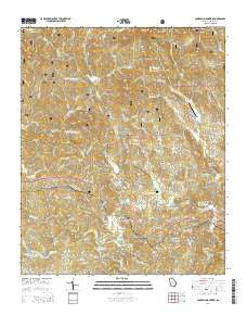 Campbell Mountain Georgia Current topographic map, 1:24000 scale, 7.5 X 7.5 Minute, Year 2014