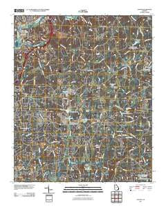 Canton Georgia Historical topographic map, 1:24000 scale, 7.5 X 7.5 Minute, Year 2011