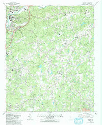 Canton Georgia Historical topographic map, 1:24000 scale, 7.5 X 7.5 Minute, Year 1992