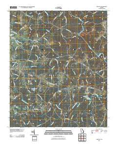 Carlton Georgia Historical topographic map, 1:24000 scale, 7.5 X 7.5 Minute, Year 2011