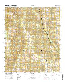 Carnegie Georgia Current topographic map, 1:24000 scale, 7.5 X 7.5 Minute, Year 2014