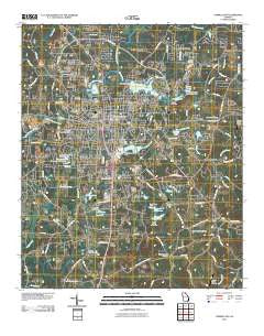 Carrollton Georgia Historical topographic map, 1:24000 scale, 7.5 X 7.5 Minute, Year 2011