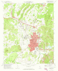 Cartersville Georgia Historical topographic map, 1:24000 scale, 7.5 X 7.5 Minute, Year 1972