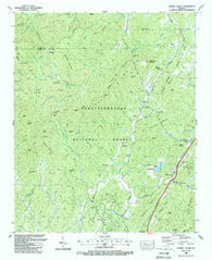 Cashes Valley Georgia Historical topographic map, 1:24000 scale, 7.5 X 7.5 Minute, Year 1988